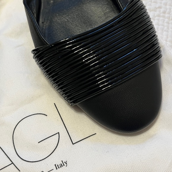 AGL black D’Orsay Flats - Picture 5 of 9